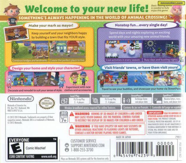 Animal Crossing: New Leaf - Nintendo 3DS (Nintendo - 1) video game collectible [Barcode 045496523794] - Main Image 2