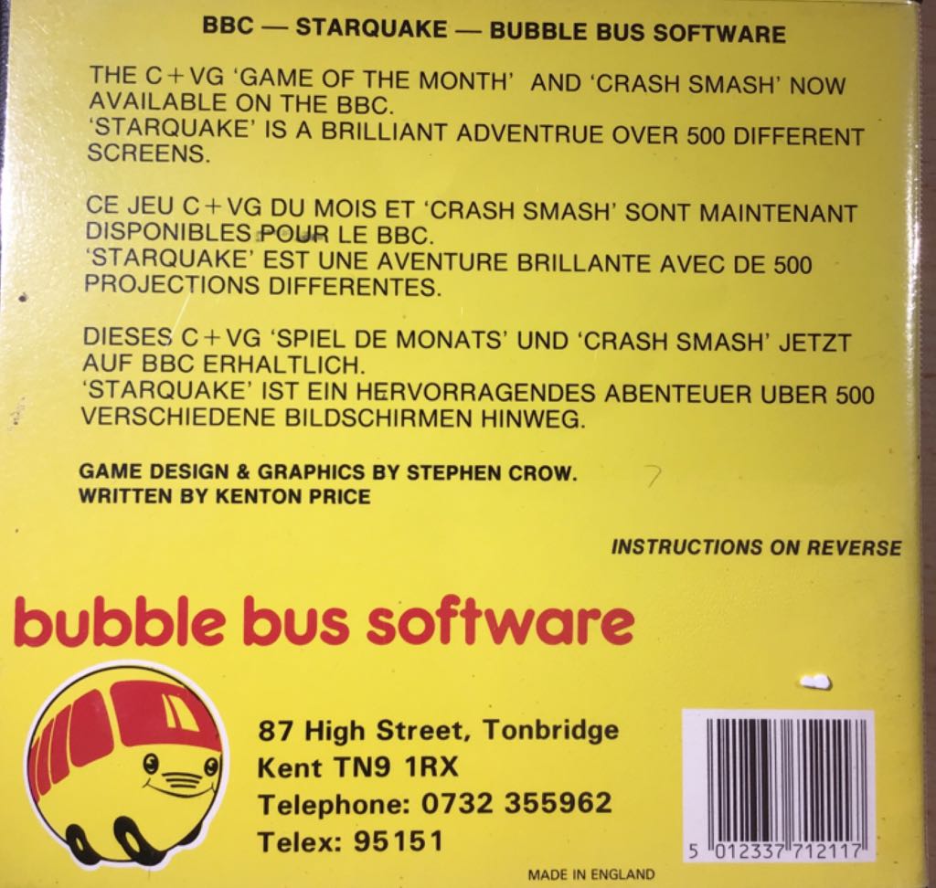 Starquake - Other video game collectible [Barcode 5012337712117] - Main Image 2