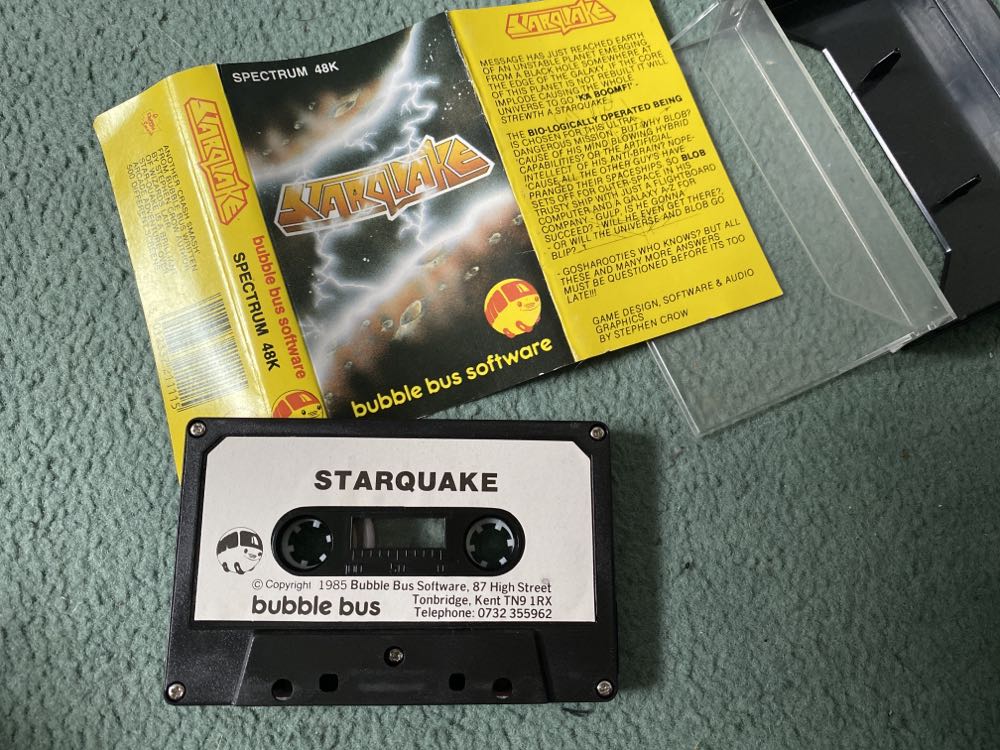 Starquake - Sinclair ZX Spectrum (Bubble Bus Software) video game collectible - Main Image 2