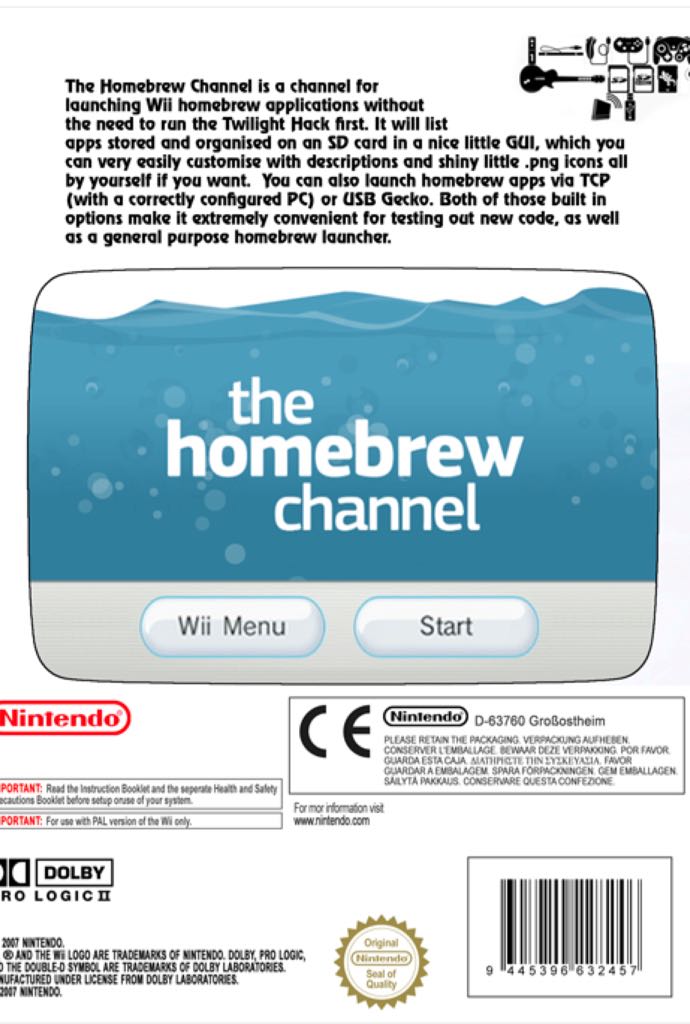The Homebrew Channel - Nintendo Wii video game collectible - Main Image 2