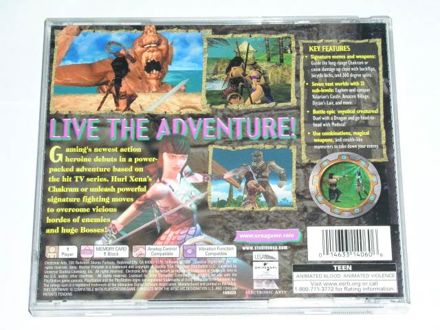 Xena - Sony PlayStation (Electronic Arts - 1) video game collectible [Barcode 014633140606] - Main Image 2