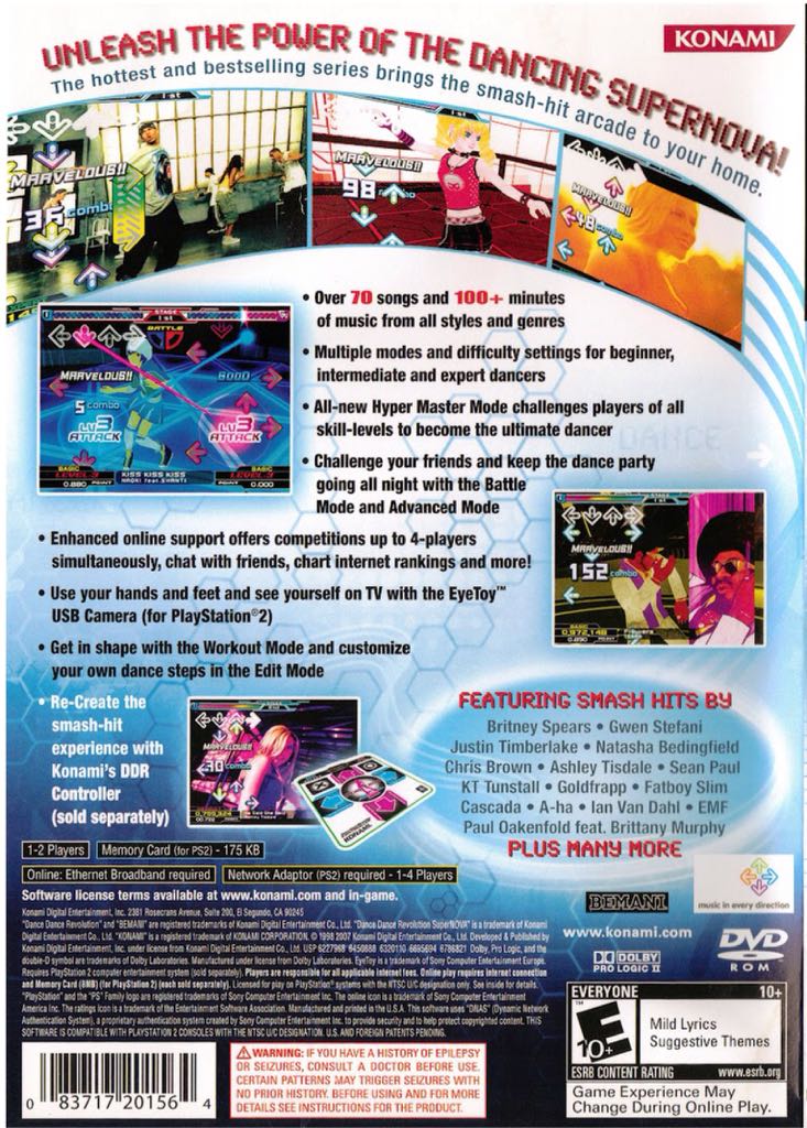 Dance Dance Revolution: Supernova 2 - Sony PlayStation 2 (PS2) (Konami - 2) video game collectible [Barcode 083717201564] - Main Image 2