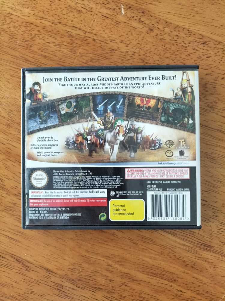 LEGO The Lord Of The Rings - Nintendo DS video game collectible [Barcode 9325336160084] - Main Image 2