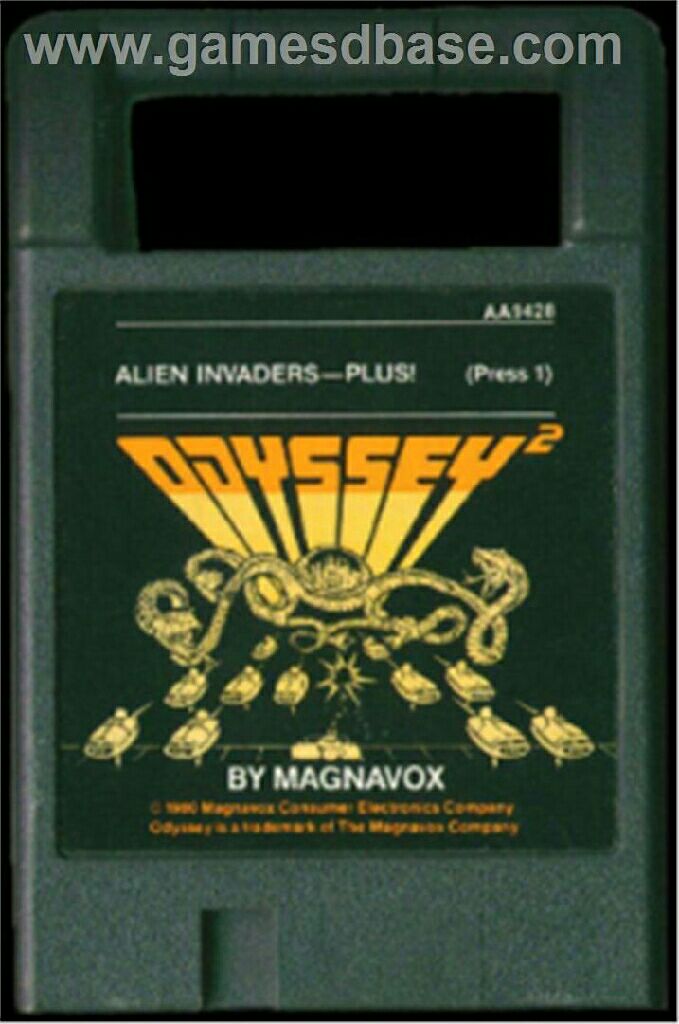 Alien Invaders-plus! - Magnavox Odyssey II (Magnavox Consumer Electronics Co.) video game collectible - Main Image 2
