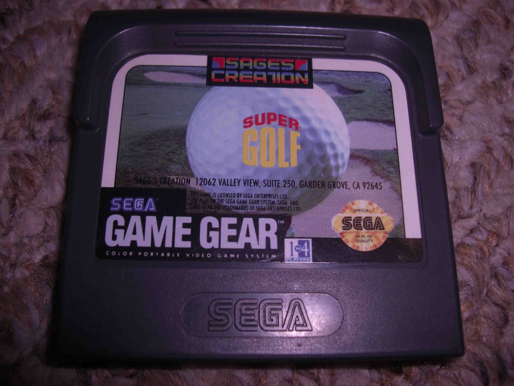 Super Golf - Sega Game Gear video game collectible - Main Image 1