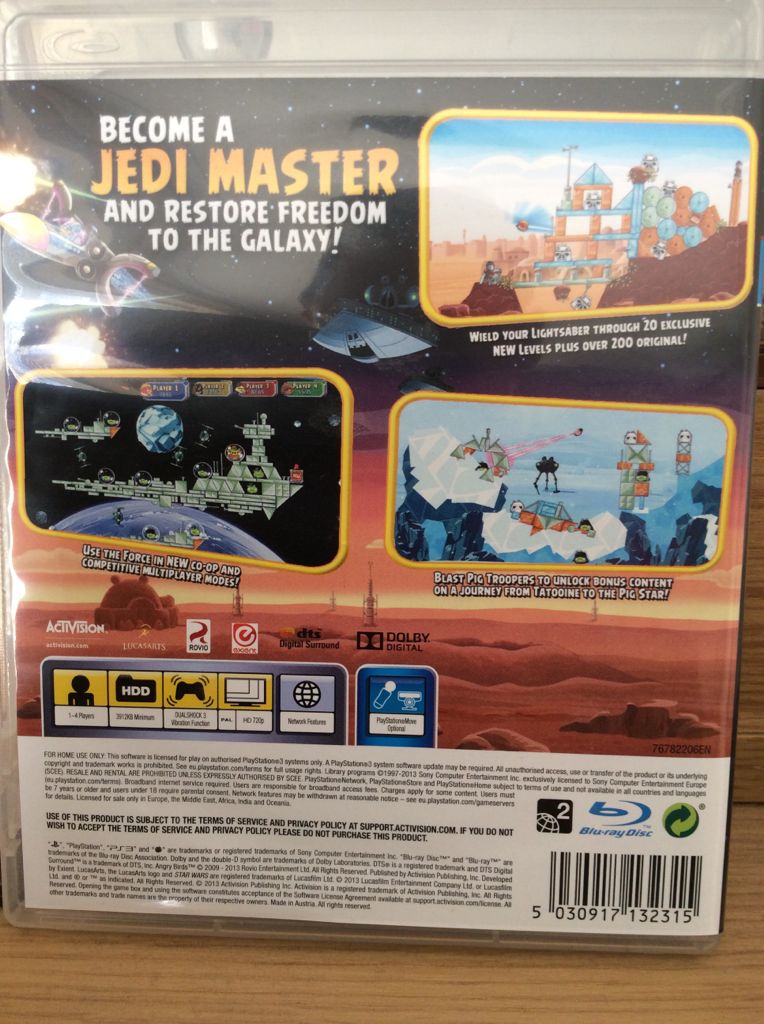 Angry Birds Star Wars - Sony PlayStation 3 (PS3) video game collectible [Barcode 5030917132315] - Main Image 2
