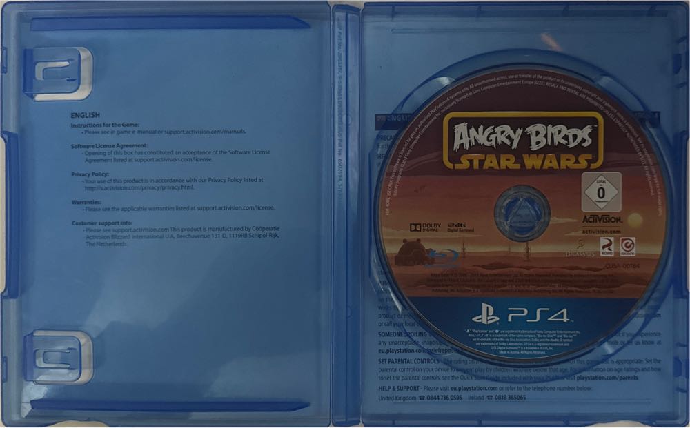 Angry Birds: Star Wars - Sony PlayStation 4 (PS4) (Activision Publishing, Inc - 1-4) video game collectible [Barcode 5030917139574] - Main Image 3