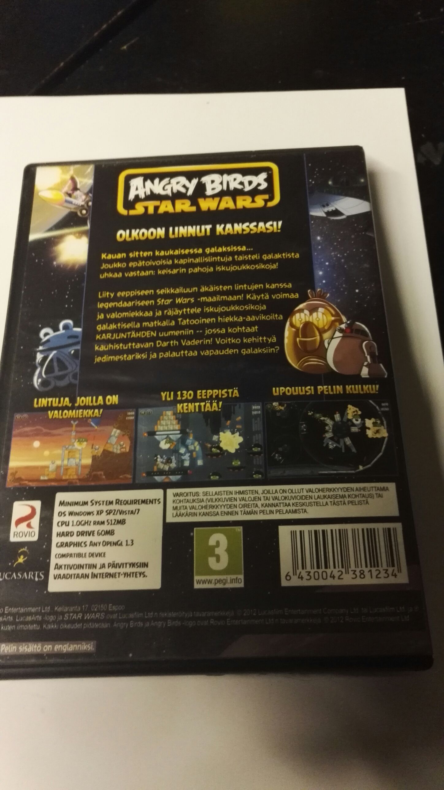 Angry Birds Star Wars - PC (Rovio Entertainment / LucasArts - 1) video game collectible [Barcode 6430042381234] - Main Image 2