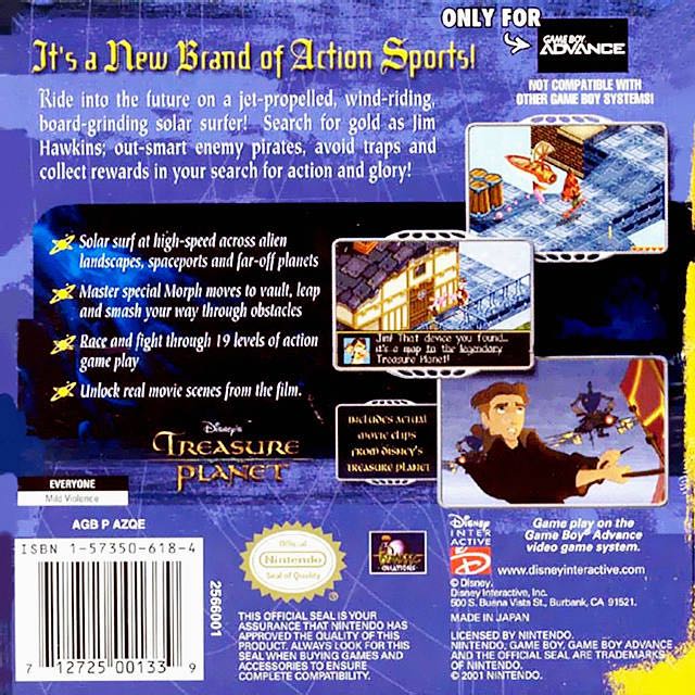 Disney’s Treasure Planet - Nintendo Game Boy Advance (GBA) video game collectible - Main Image 2