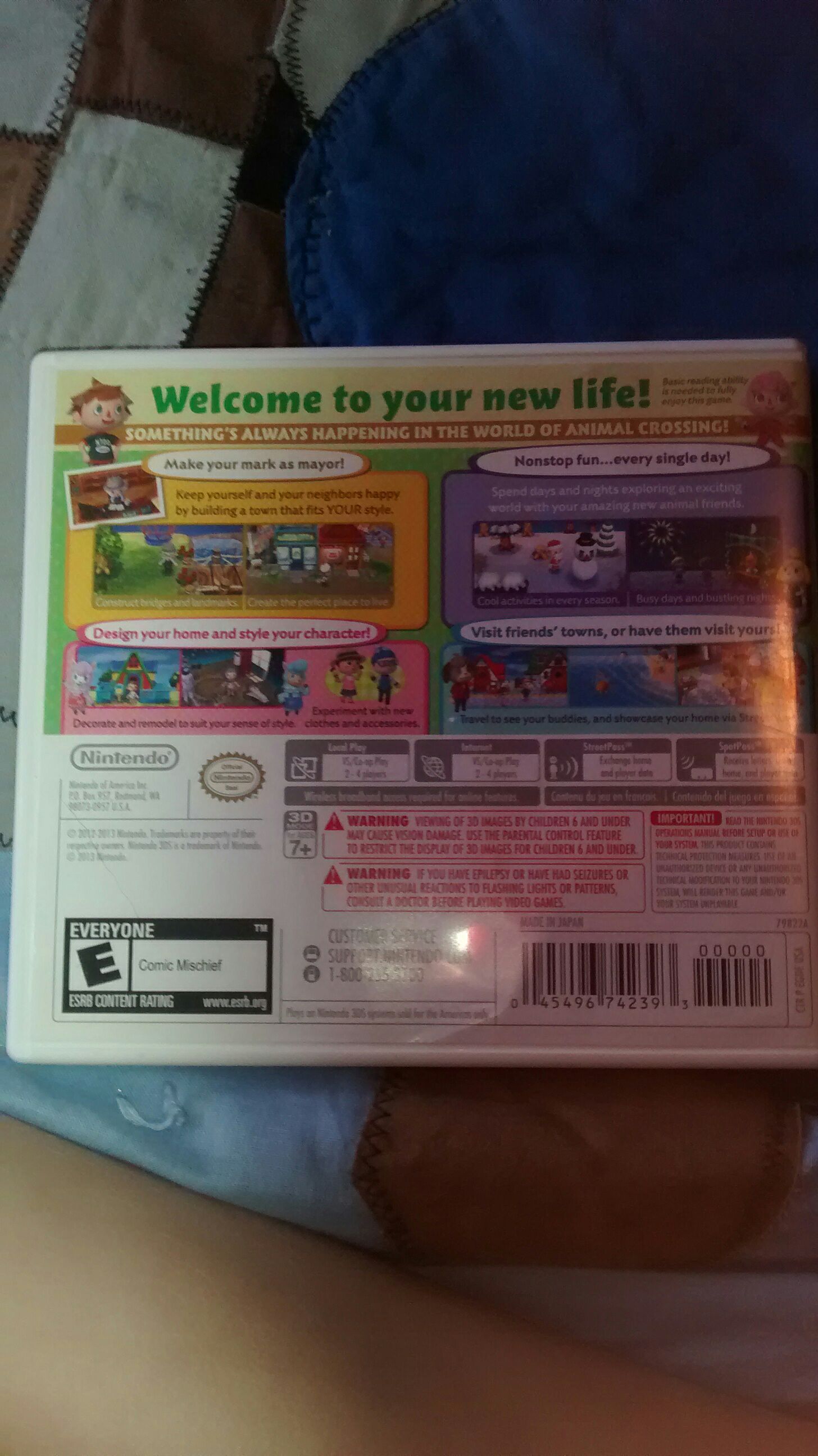 Animal Crossing New Leaf - Nintendo 3DS (Nintendo 3ds - 2-4) video game collectible [Barcode 04540670] - Main Image 2