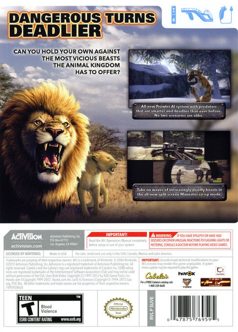 ($2012) Cabela’s Dangerous Hunts 2013 - Other video game collectible - Main Image 2