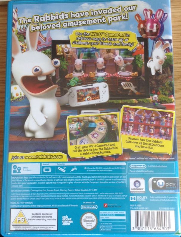 Rabbids Land - Nintendo Wii U (Ubisoft - 4) video game collectible [Barcode 3307215654903] - Main Image 2