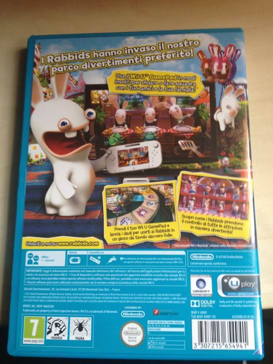 Rabbids Land - Nintendo Wii U (Ubisoft) video game collectible [Barcode 3307215654941] - Main Image 2