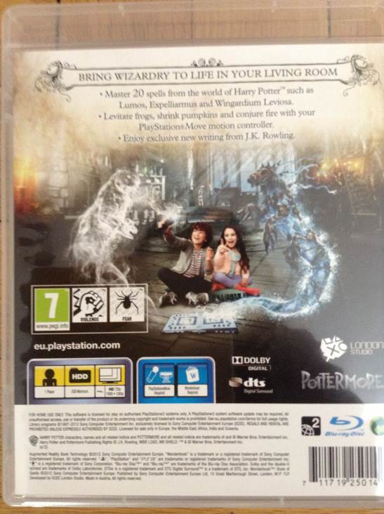 Wonderbook : Book Of Spells - Sony PlayStation 3 (PS3) (Sony Computer Entertainment - 1) video game collectible [Barcode 711719250142] - Main Image 2