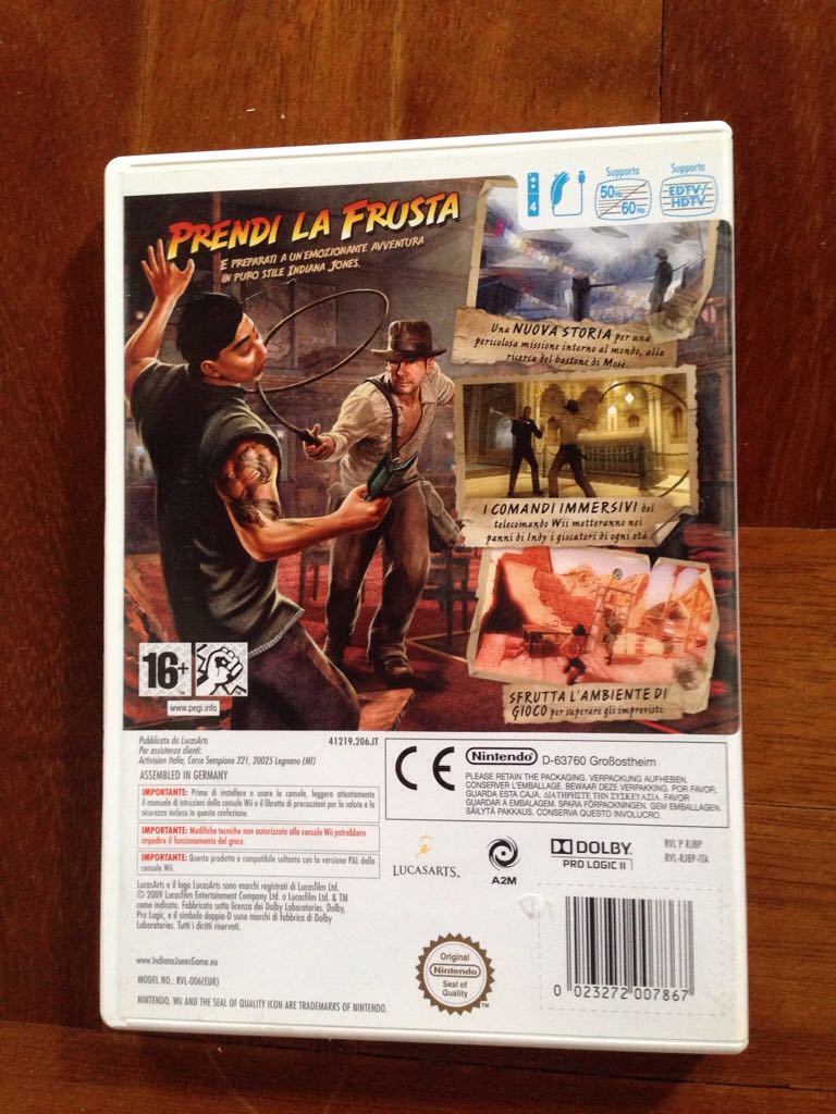 Indiana Jones E Il Bastone Del Re - Nintendo Wii (Lucas Arts) video game collectible [Barcode 023272007867] - Main Image 2