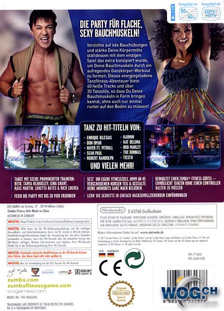 Zumba Fitness: Core - Nintendo Wii (MAJESCO ENTERTAIMENT) video game collectible - Main Image 2