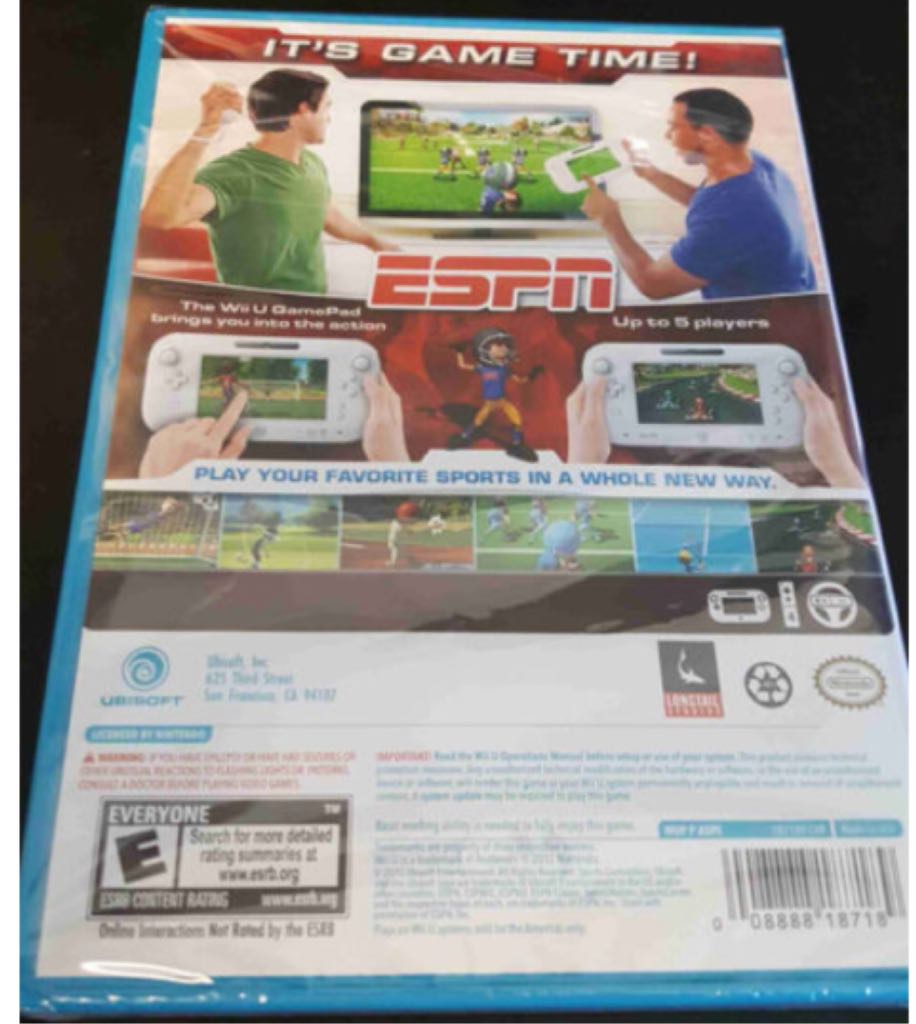 ESPN Sports Connection - Nintendo Wii U video game collectible - Main Image 2