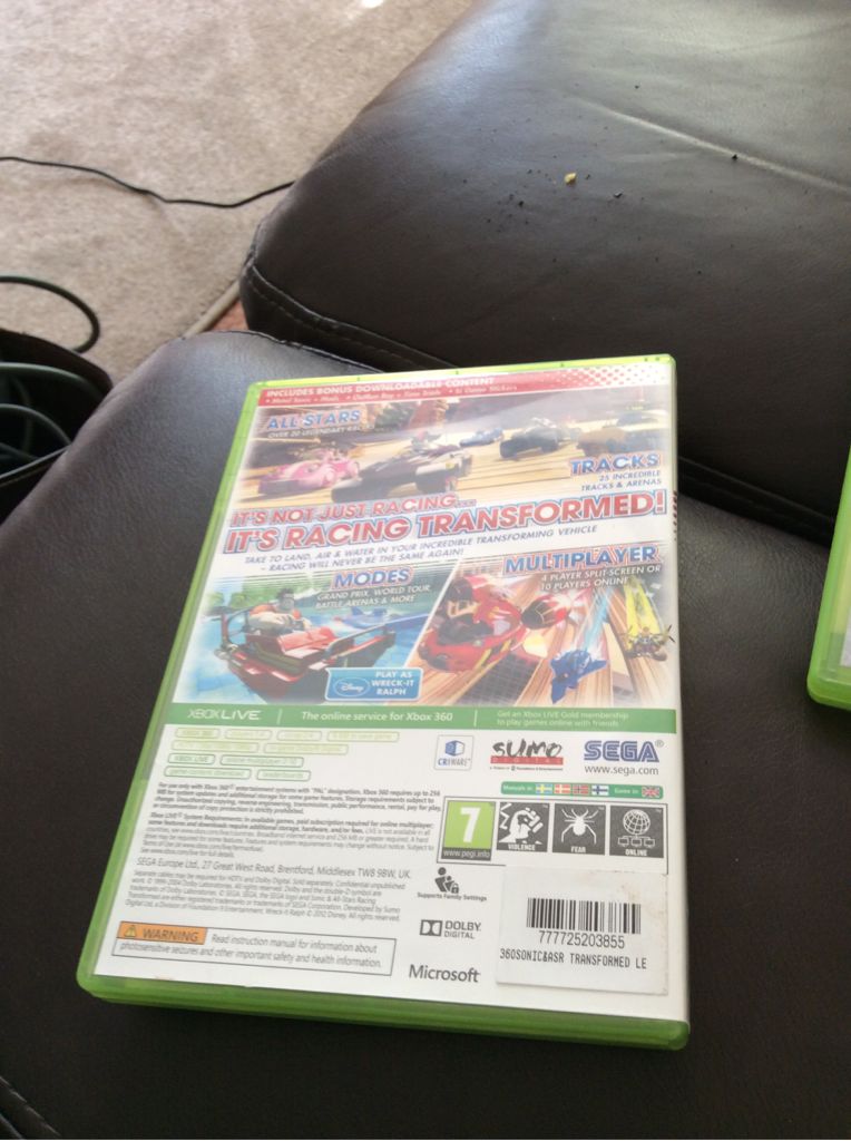 Sonic & All Stars Racing Transformed - Microsoft Xbox 360 video game collectible [Barcode 777725203855] - Main Image 2