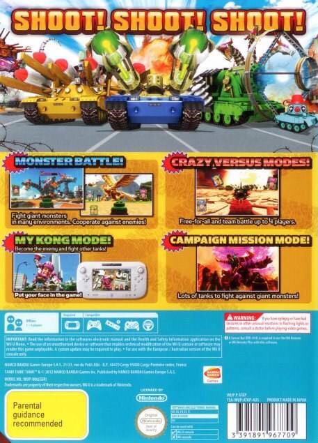 Tank! Tank! Tank! - Nintendo Wii U (Namco - 2) video game collectible [Barcode 3391891967686] - Main Image 2