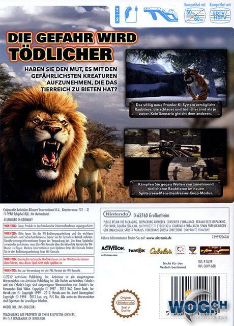 Cabela’s Dangerous Hunts 2013 WiiONLY - Nintendo Wii video game collectible [Barcode 047875769670] - Main Image 2