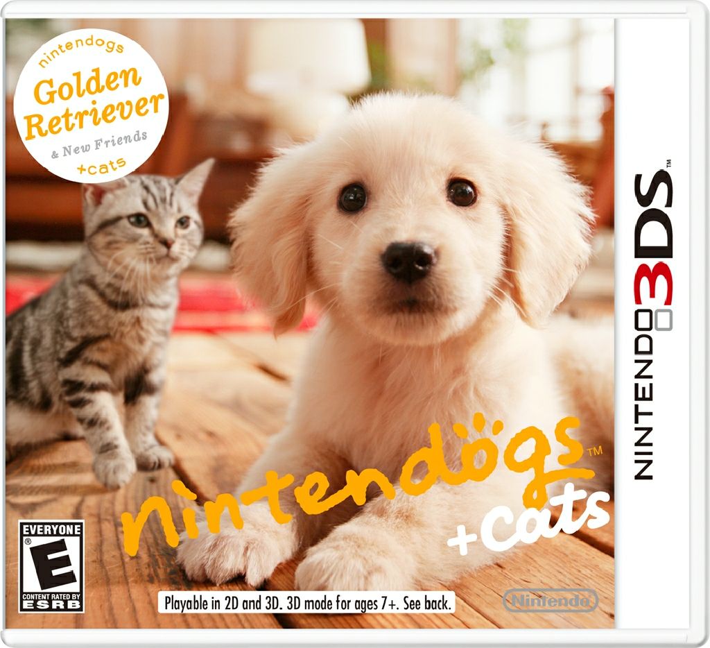 Nintendogs + Cats: Golden Retriever & New Friends (Nintendo Selects) - Nintendo 3DS video game collectible [Barcode 045496528560] - Main Image 2