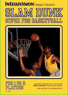 Slam Dunk Super Pro Basketball - Intellivision (Mattel) video game collectible - Main Image 1