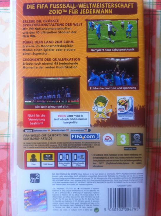 FIFA Fussball-Weltmeisterschaft 2010 - Sony PlayStation Portable (PSP) (Ea Sports - 1) video game collectible - Main Image 2