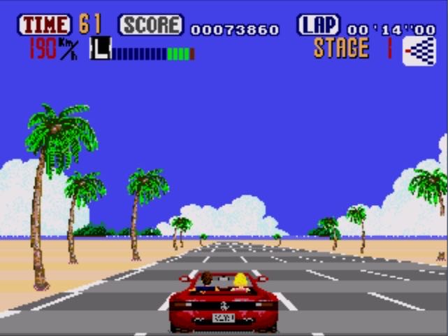 OutRun - Sega Genesis (Mega Drive) (Sega - 1) video game collectible [Barcode 010086011258] - Main Image 4