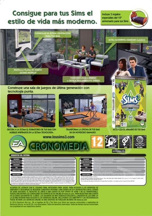 Los Sims 3: Diseño Y Tecnología - PC (Maxis) video game collectible [Barcode 5030934082815] - Main Image 2