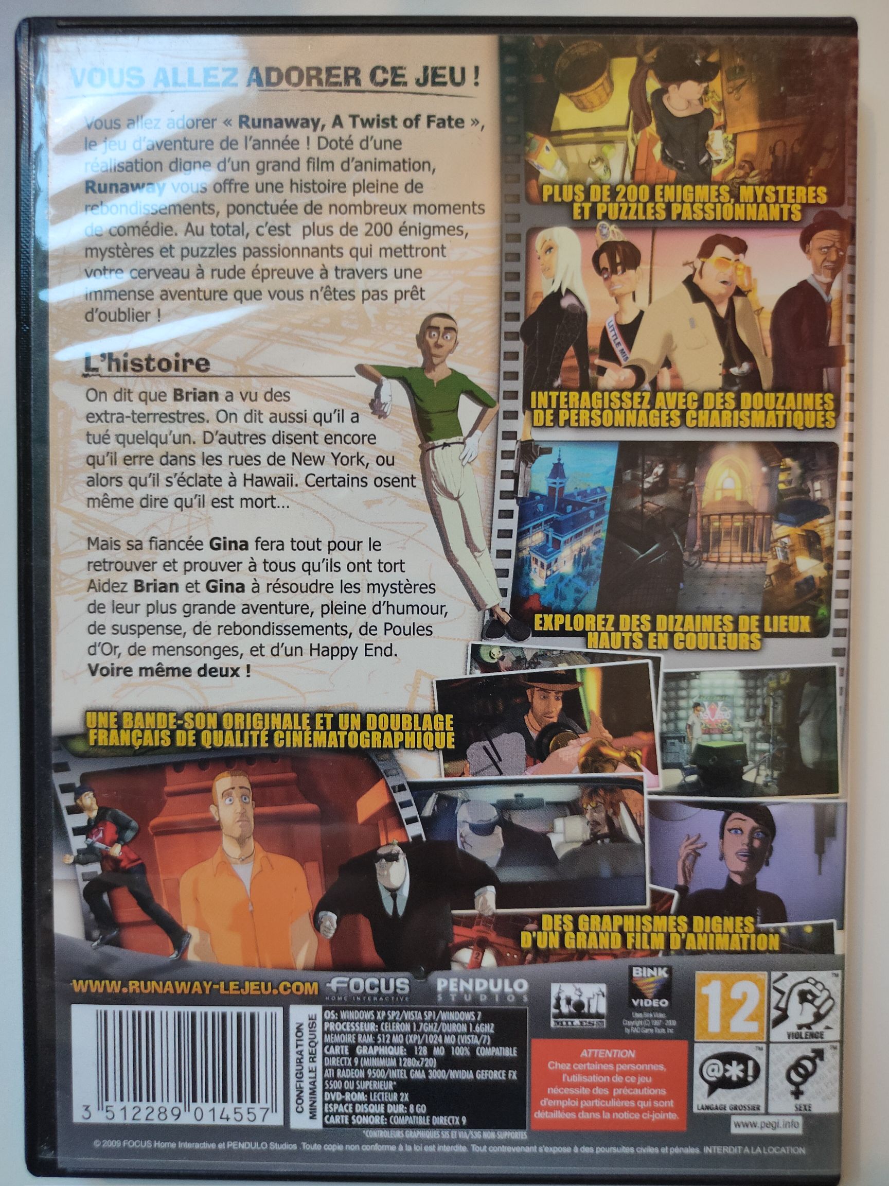 Runaway 3 - PC (Nuni) video game collectible [Barcode 3512289014557] - Main Image 2