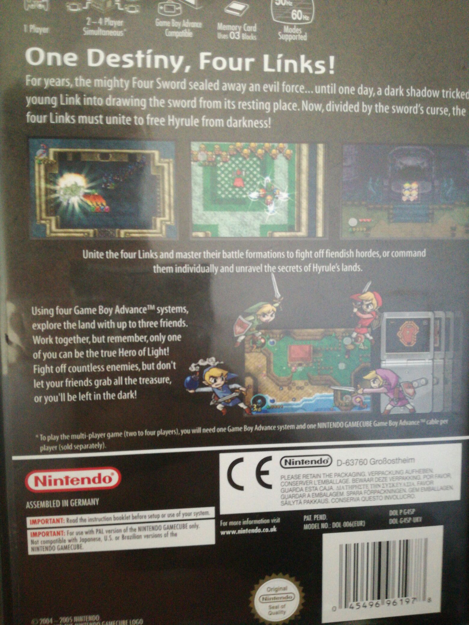 The Legend of Zelda: Four Swords Adventures - Nintendo GameCube video game collectible - Main Image 2