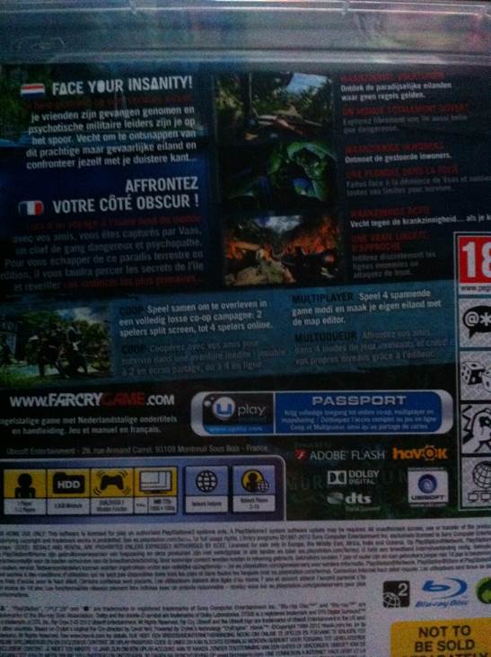 Far  Cry 3 - Sony PlayStation 3 (PS3) (Ubisoft) video game collectible - Main Image 2