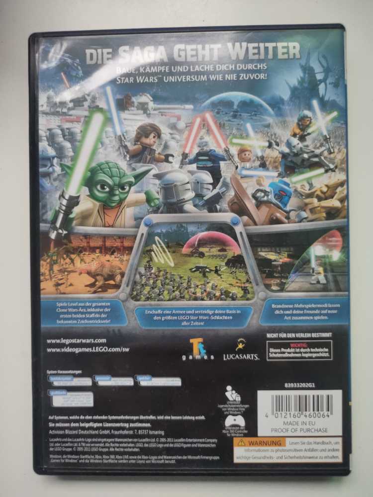 LEGO Star Wars III: The Clone Wars - Microsoft Xbox 360 video game collectible [Barcode 4012160460064] - Main Image 2