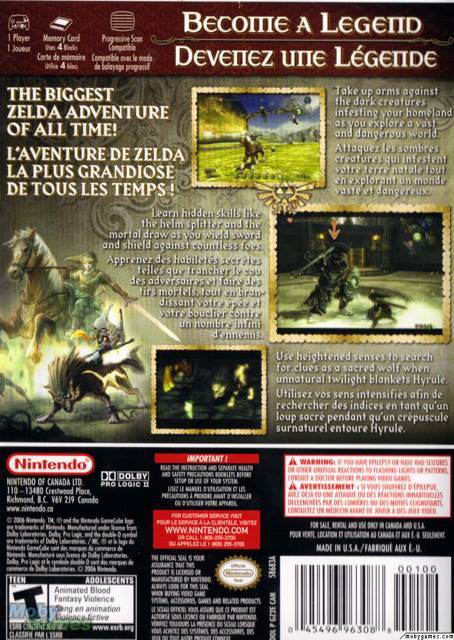 Zelda: Twilight Princess - Nintendo GameCube (Nintendo) video game collectible - Main Image 2
