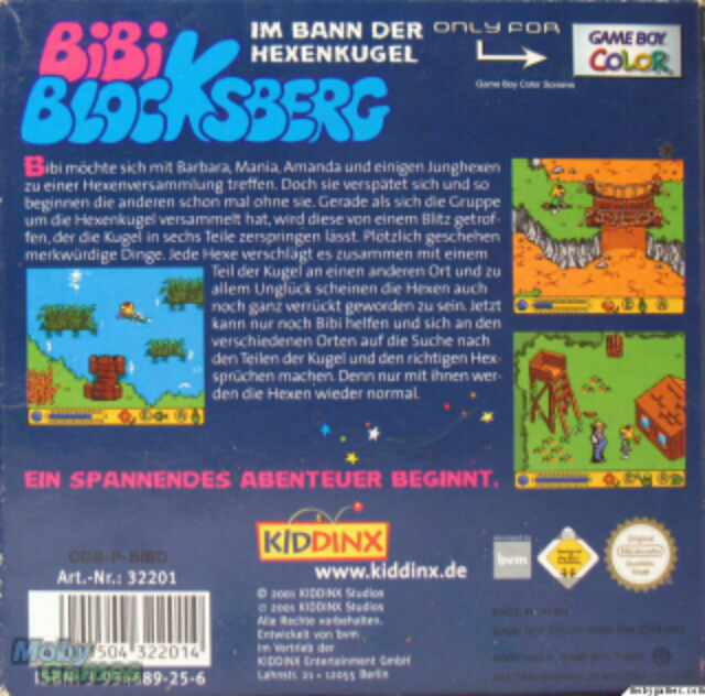 Bibi Blocksberg - Im Bann Der Hexenkugel - Nintendo Game Boy Color video game collectible - Main Image 2