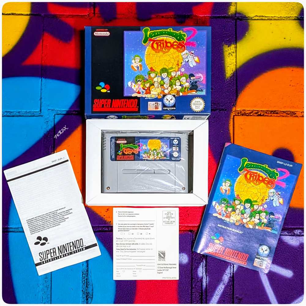 Lemmings 2 - Nintendo Super Nintendo Entertainment System (SNES) video game collectible - Main Image 2