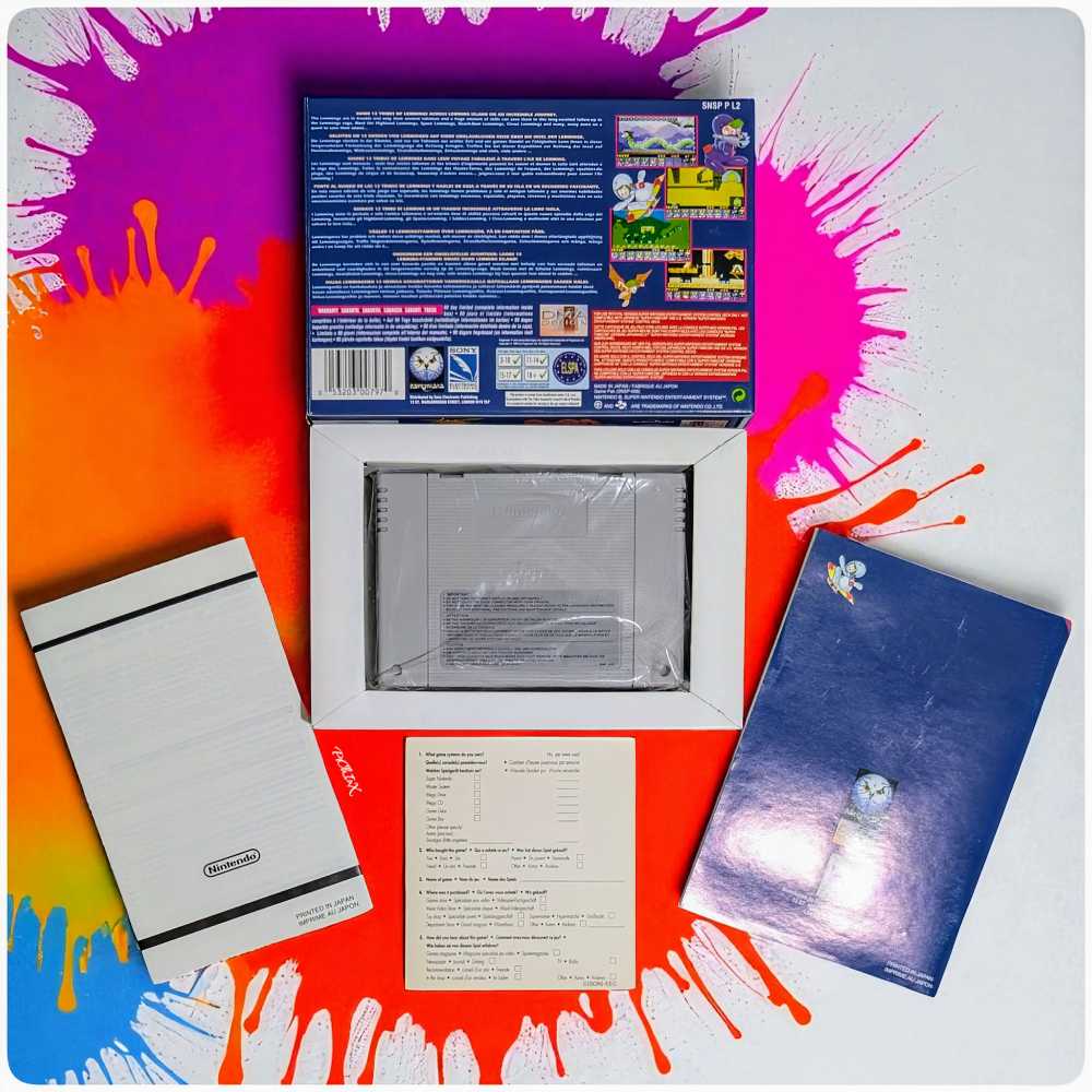 Lemmings 2 - Nintendo Super Nintendo Entertainment System (SNES) video game collectible - Main Image 3