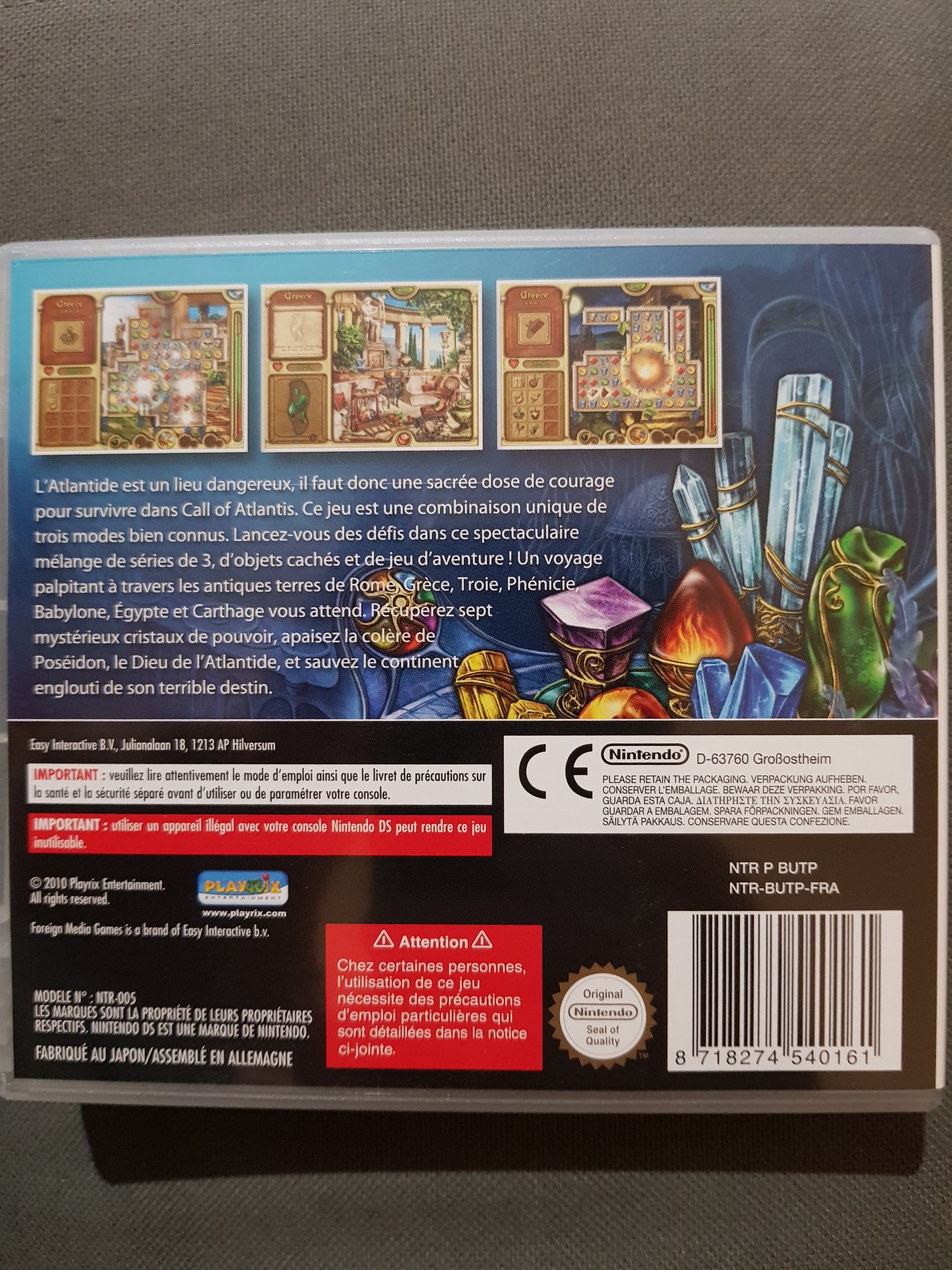 Call Of Atlantis - Nintendo DS video game collectible [Barcode 8718274540161] - Main Image 2