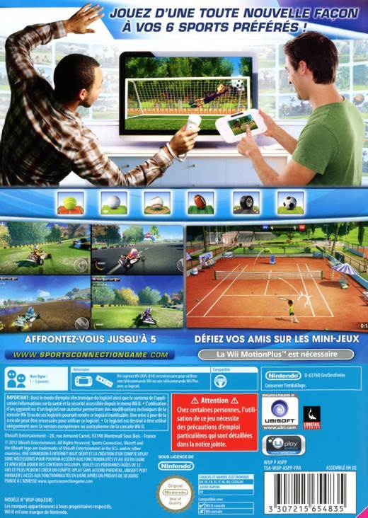 Sports Connection - Nintendo Wii U (Ubisoft - 1-4) video game collectible [Barcode 3307215654804] - Main Image 2