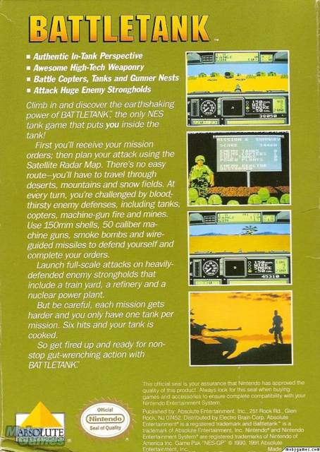 Battle Tank ($3-$4) - Nintendo Entertainment System (NES) video game collectible - Main Image 2