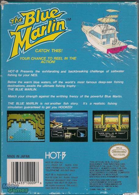 The Blue Marlin ($7-$8) - Nintendo Entertainment System (NES) (Hot B) video game collectible - Main Image 2