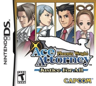 Phoenix Whright Ace Attorney: Justice For All - Nintendo DS (Capcom - 1) video game collectible [Barcode 045496464172] - Main Image 1