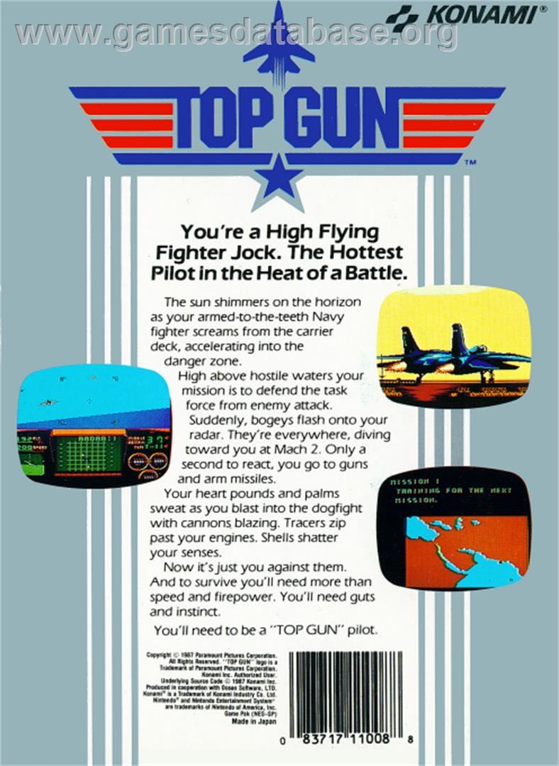 Top Gun - Nintendo Entertainment System (NES) (Konami - 1) video game collectible - Main Image 2