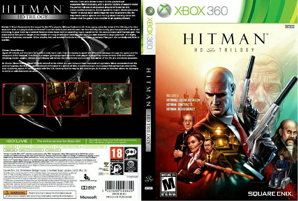 Hitman: HD Trilogy - Microsoft Xbox 360 (Square Enix - 1) video game collectible [Barcode 5021290055513] - Main Image 2