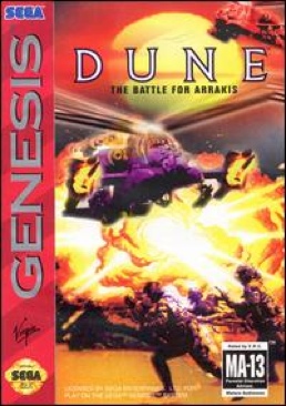 Dune: Battle For Arrakis - Sega Genesis (Mega Drive) (Virgin Interactive - 1) video game collectible [Barcode 052145820159] - Main Image 1