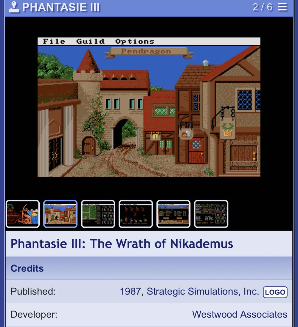 Phantasie III: The Wrath Of Nikademus - Commodore 64 (Strategic Simulations Inc.) video game collectible - Main Image 3