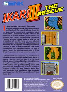 Ikari Warriors 3 ($14-$18) - Nintendo Entertainment System (NES) (SNK) video game collectible - Main Image 2