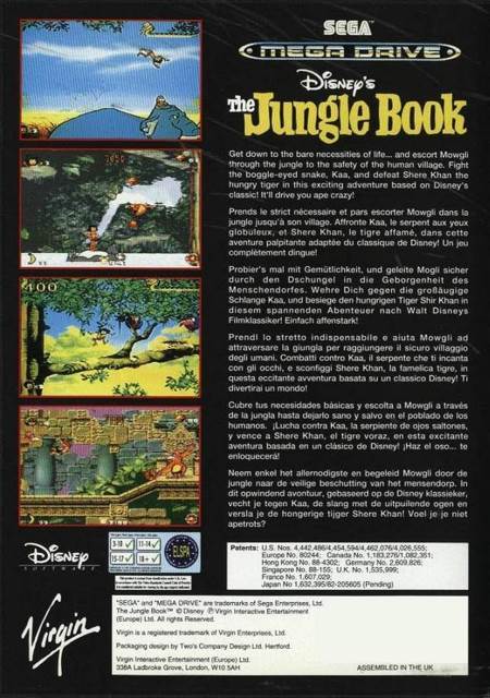 The Jungle Book ($7-$9) - Nintendo Entertainment System (NES) (Virgin) video game collectible - Main Image 2
