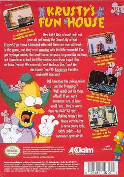 Krusty’s Funhouse ($3-$4) - Nintendo Entertainment System (NES) (Acclaim) video game collectible - Main Image 2