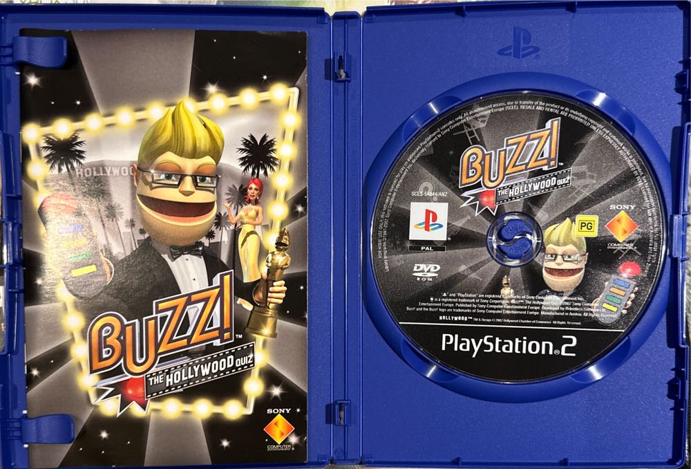 Buzz The Hollywood Quiz - Sony PlayStation 2 (PS2) (Sony Computer Entertainment - 1-8) video game collectible [Barcode 711719608356] - Main Image 3